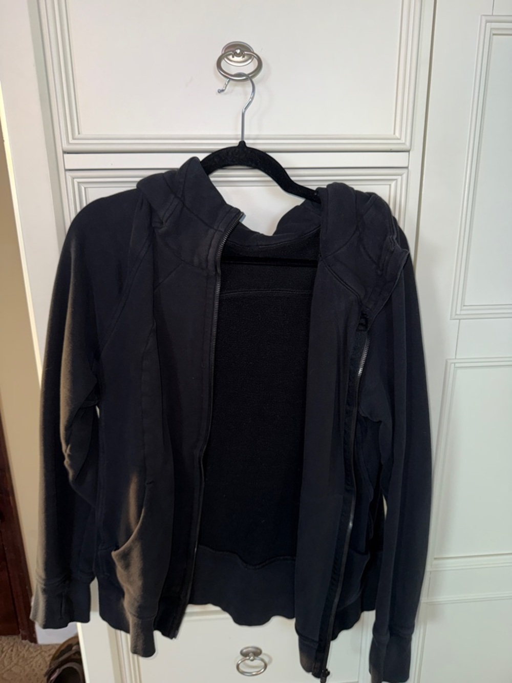 lululemon black scuba full zip 14